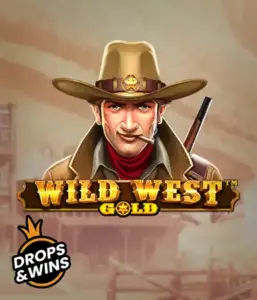  See the bold sheriff of "Wild West Gold," a captivating slot game by Pragmatic Play. The visual features a confident sheriff with a sheriff’s badge, set against a dusty Old West town backdrop. The game's title is prominently displayed in a rustic font, highlighting the theme of adventure and law enforcement in the wild frontier. 